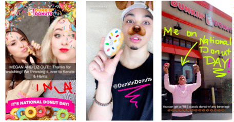 Snapchat Dunkin' Donuts