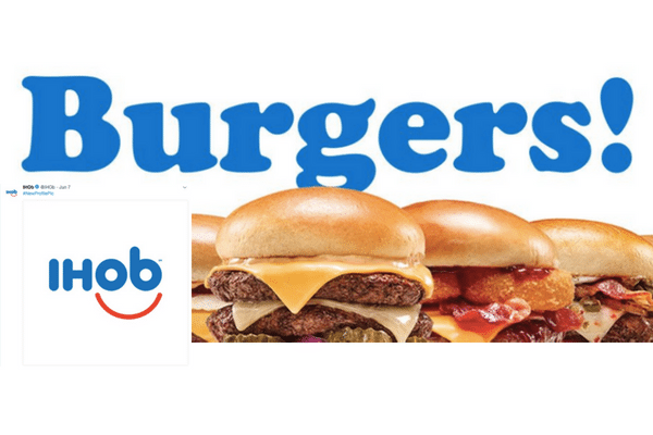 IHOb logo, burgers
