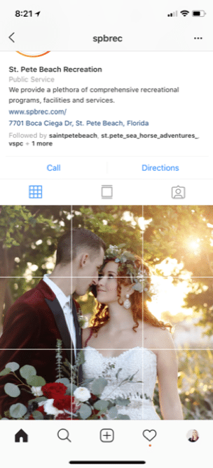 wedding photo grid instagram