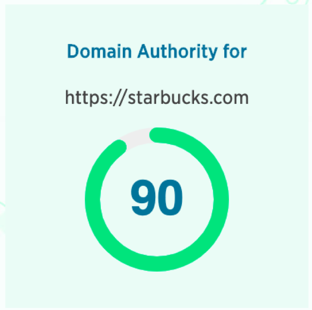starbucks domain authority