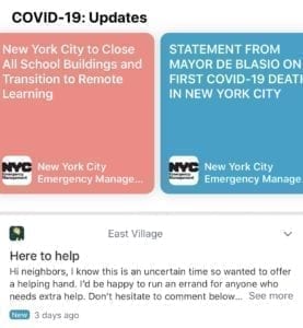 Nextdoor govt updates