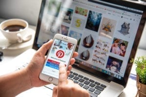 opening Pinterest app